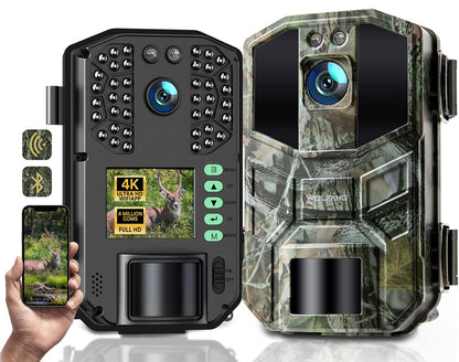 Wildkamera 4K mit Nachtsicht und Bewegungssensor