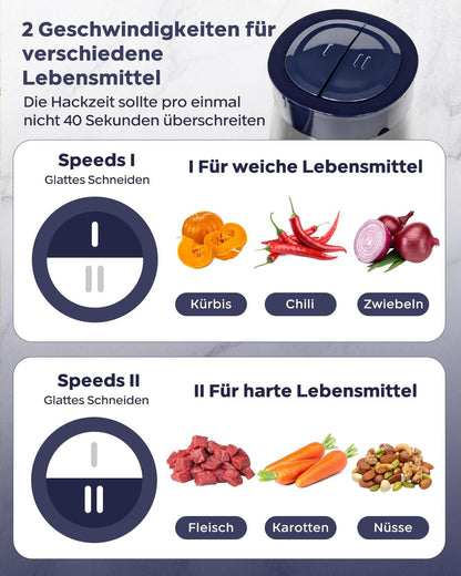 Elektrischer Zerkleinerer & Fleischwolf