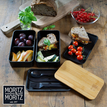 2er Bento Box Set, 2er Pack Schwarz