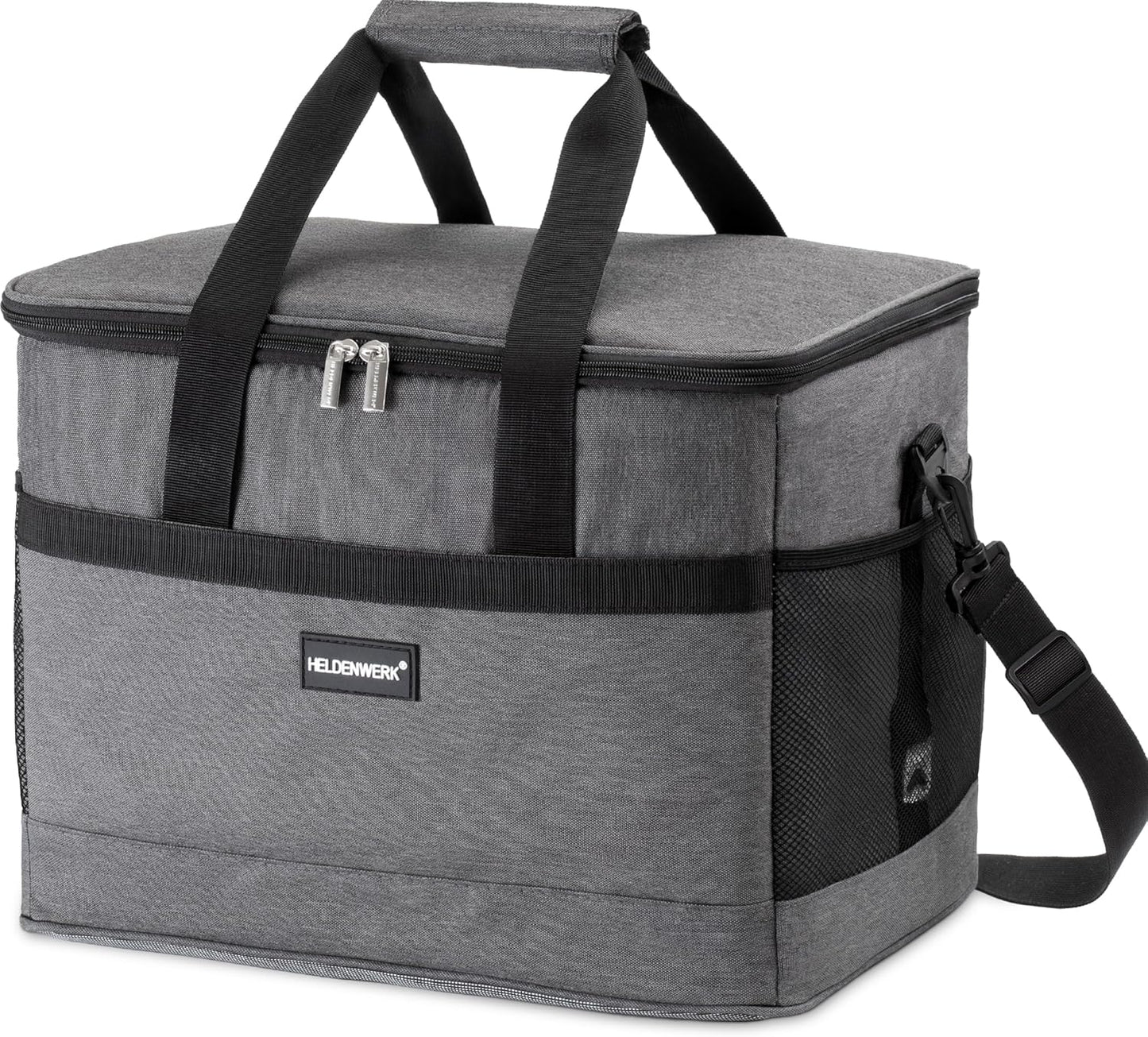 Faltbare Kühltasche, Dunkelgrau 33L (L40 x B26,5 x H31 cm)