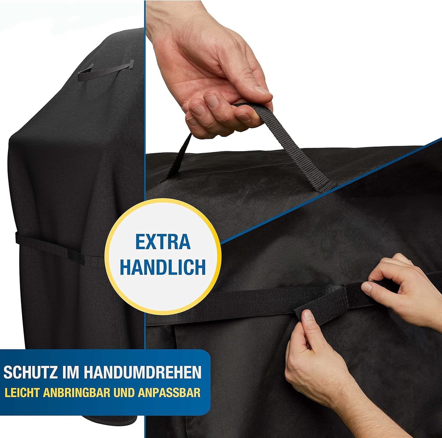 Grillabdeckung für Gasgrills, 77 x 67 x 110 cm Schwarz