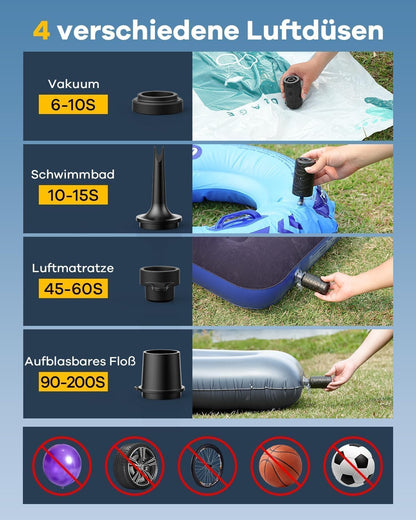 Elektrische Luftpumpe mit Akku, Ap700-S