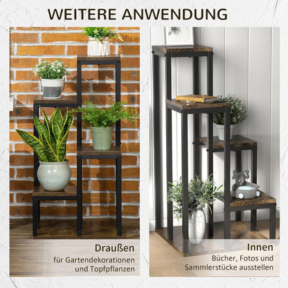 Blumenständer mit 4 Ebenen