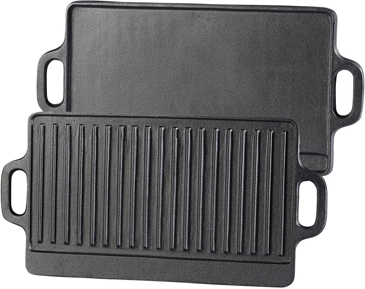 Gusseiserne Wende-Grillplatte, 1er 40 x 20,5 cm