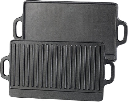 Gusseiserne Wende-Grillplatte, 1er 40 x 20,5 cm
