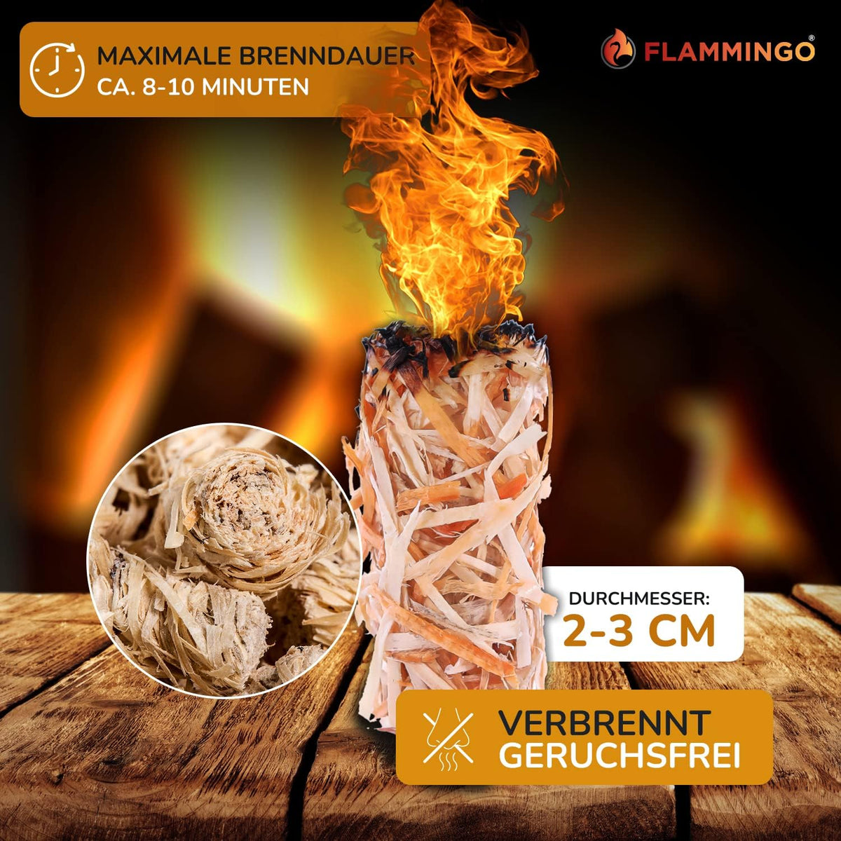 800 Stück Kamin- und Grillanzünder, 10kg (ca.800 Anzünder)