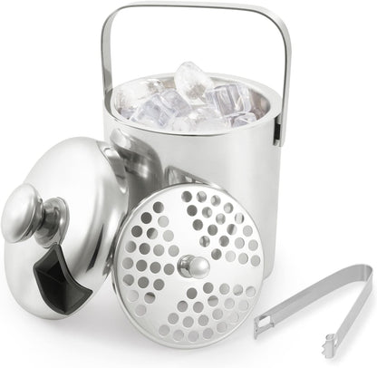 Eiswürfelbehälter mit Deckel und Zange, 1.3L