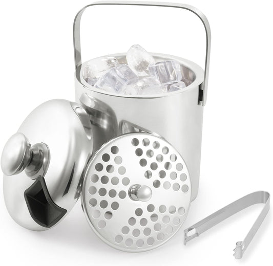 Eiswürfelbehälter mit Deckel und Zange, 1.3L
