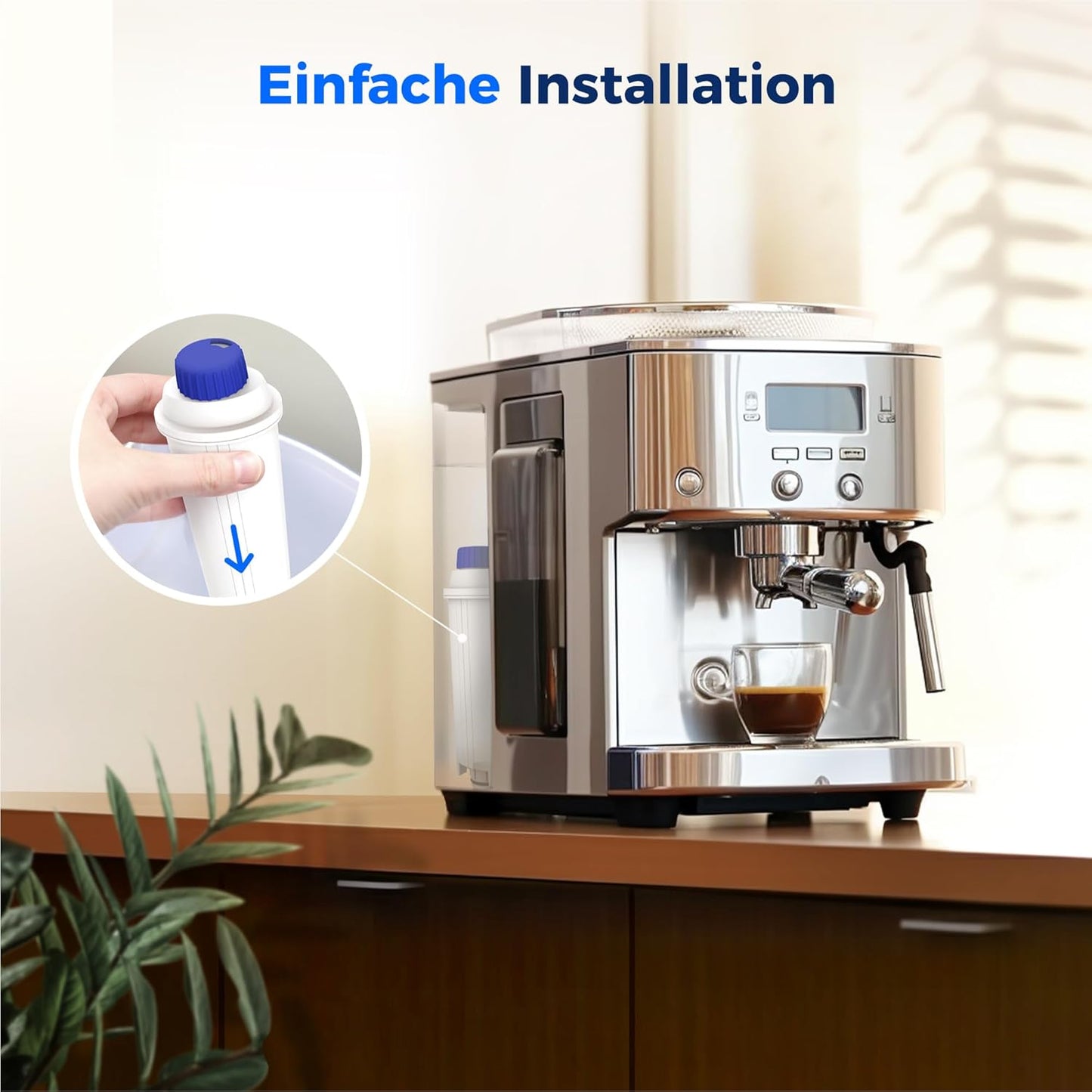 8er-Set Filterkartuschen für De'Longhi Kaffeemaschinen, Basic 8 Stück (1er Pack)