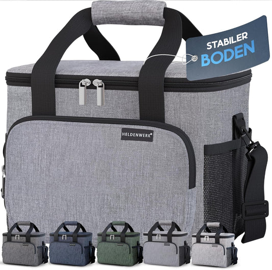 Faltbare isolierte Kühlbox, Hellgrau 20L