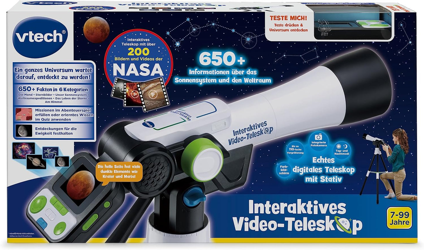 Interaktives Video-Teleskop für Sternbeobachtung