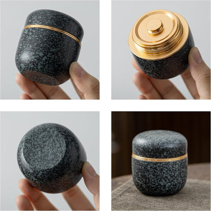 Matcha-Behälter, Anthrazitgrau