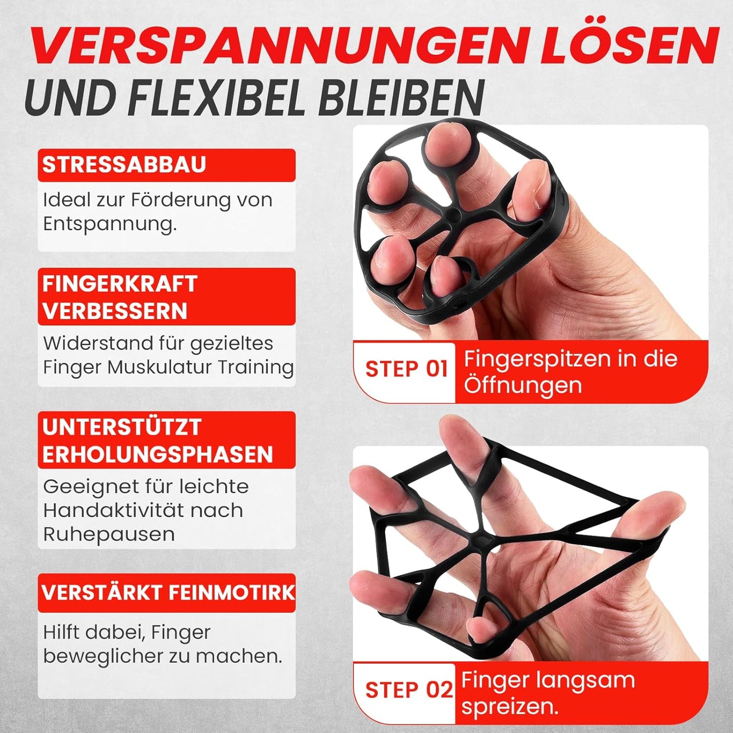 Griffkraft Trainer Set für Hand- und Unterarmtraining, Ozean 9