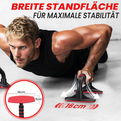 Push-up Bars mit rutschfestem Griff -Liegestützgriffe, Rot
