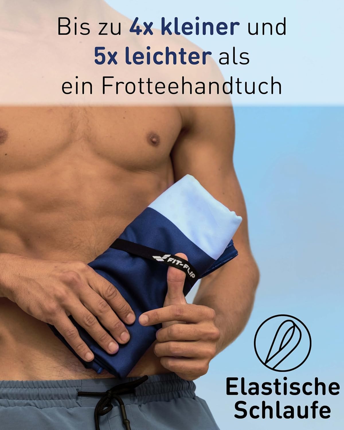 XXL-Mikrofaser-Strandtuch, 200cm x 90cm 18 Clean Stripes
