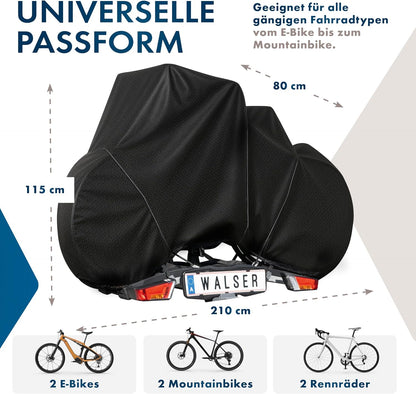 Wasserdichte Veloabdeckung für 2 Räder