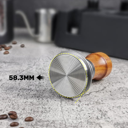 Kalibrierter Espresso Tamper 58mm, Silber 58mm
