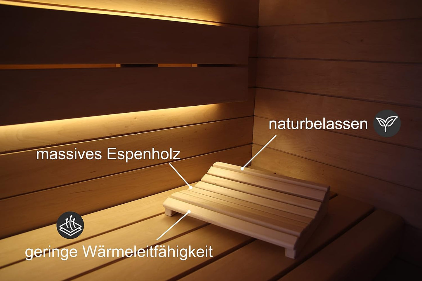 Sauna-Kopfstütze