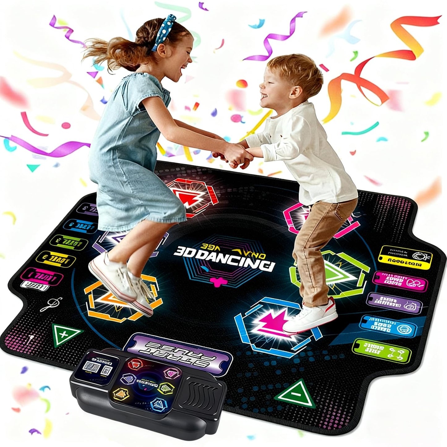 Tanzmatte für Kinder mit LED & Bluetooth (5 Modi)