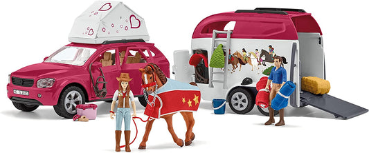 Horse Club Abenteuer mit Auto und Pferdeanhänger, Spielfahrzeug