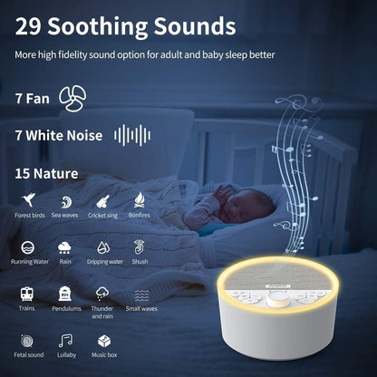 White Noise Sound Machine WNM009-WH, WNM009-WH
