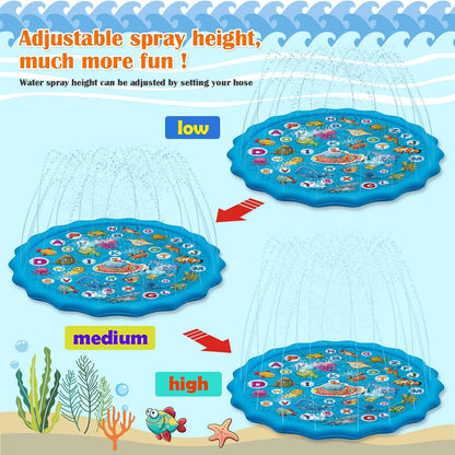 Grosse Sprinkler-Wasserspielmatte, 170 cm