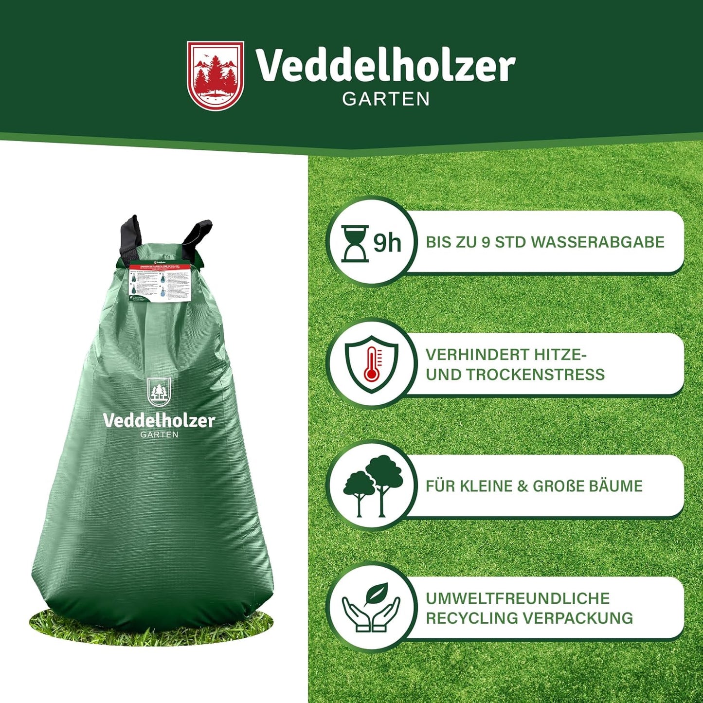 Baumbewässerungssack-Set, 4 x 75 Liter