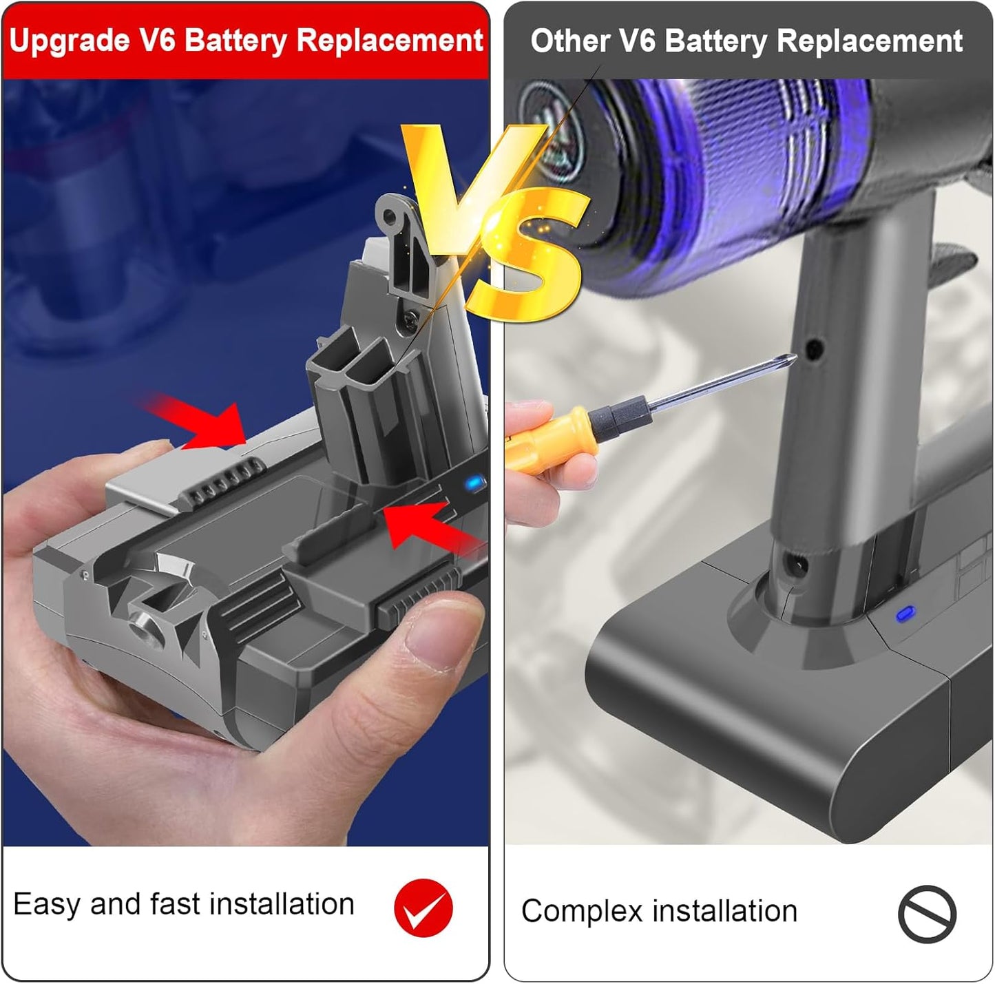 Ersatzakku für Dyson V6 Staubsauger