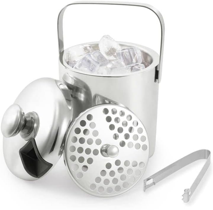 Eiswürfelbehälter mit Deckel und Zange, 1.3L