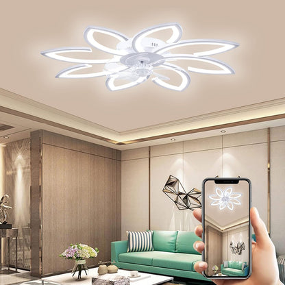 Deckenventilator mit LED-Beleuchtung und Fernbedienung, 90CM