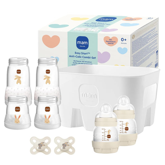 Anti-Colic Babyflaschen Combi-Set, Beige, Easy Start Combi Set Neu