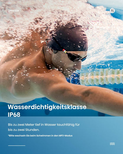 Knochenschall Bluetooth-Kopfhörer, Tinte Schwarz