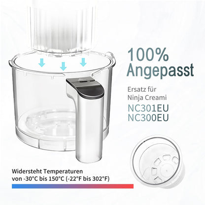 4-teiliges Eisbehälter-Set für Ninja Creami NC300EU & NC301EU