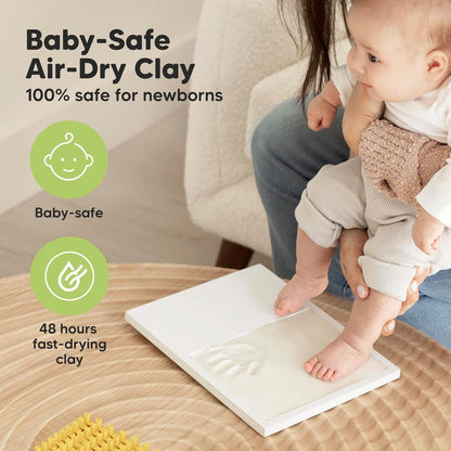 Baby Hand- und Fussabdruck Set, Alpine White Solo