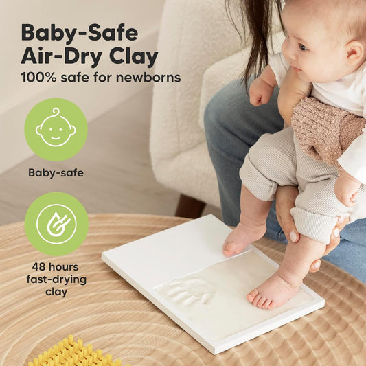 Baby Hand- und Fussabdruck Set, Alpine White Solo