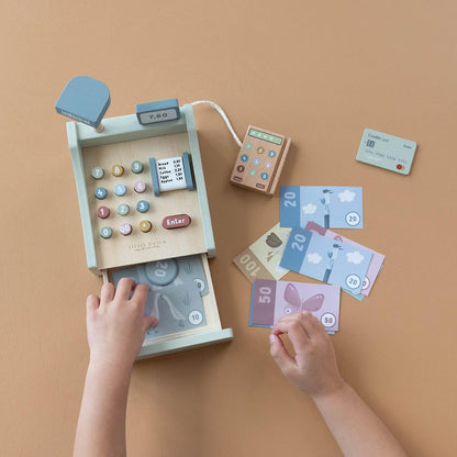 Kasse mit Scanner, Mint