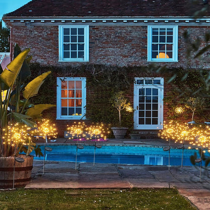 Solarlichter Pusteblume 2er Set, Warmweiss