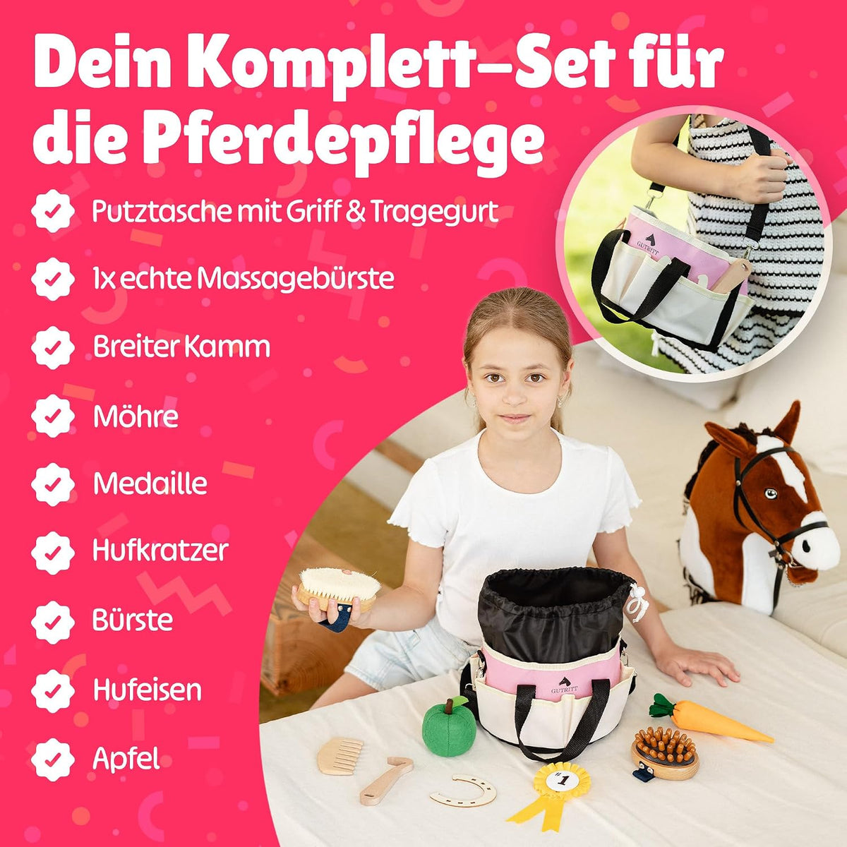 Pflegeset für Steckenpferde