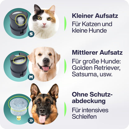 Elektrischer Krallenschleifer für Hunde mit LED-Licht, Gray