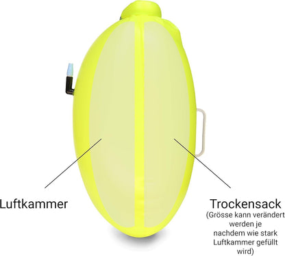 Schwimmboje & Trockensack, Gelb
