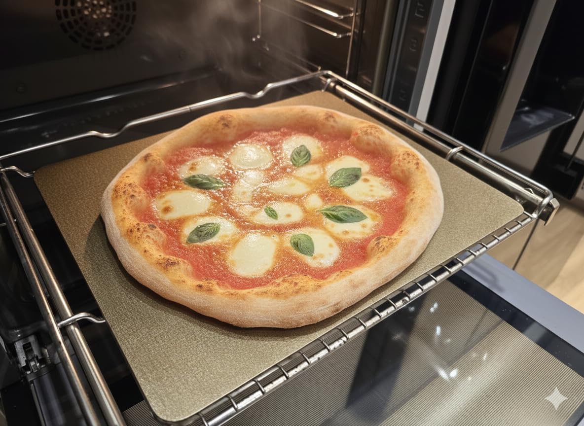 Pizzabackstahl für Ofen & Grill