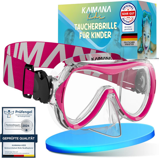 SeaExplorer - Taucherbrille für Kinder, Taucherbrille Pink|Comfort-Strap