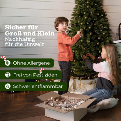 Naturgetreuer Tannenbaum mit Beleuchtung
