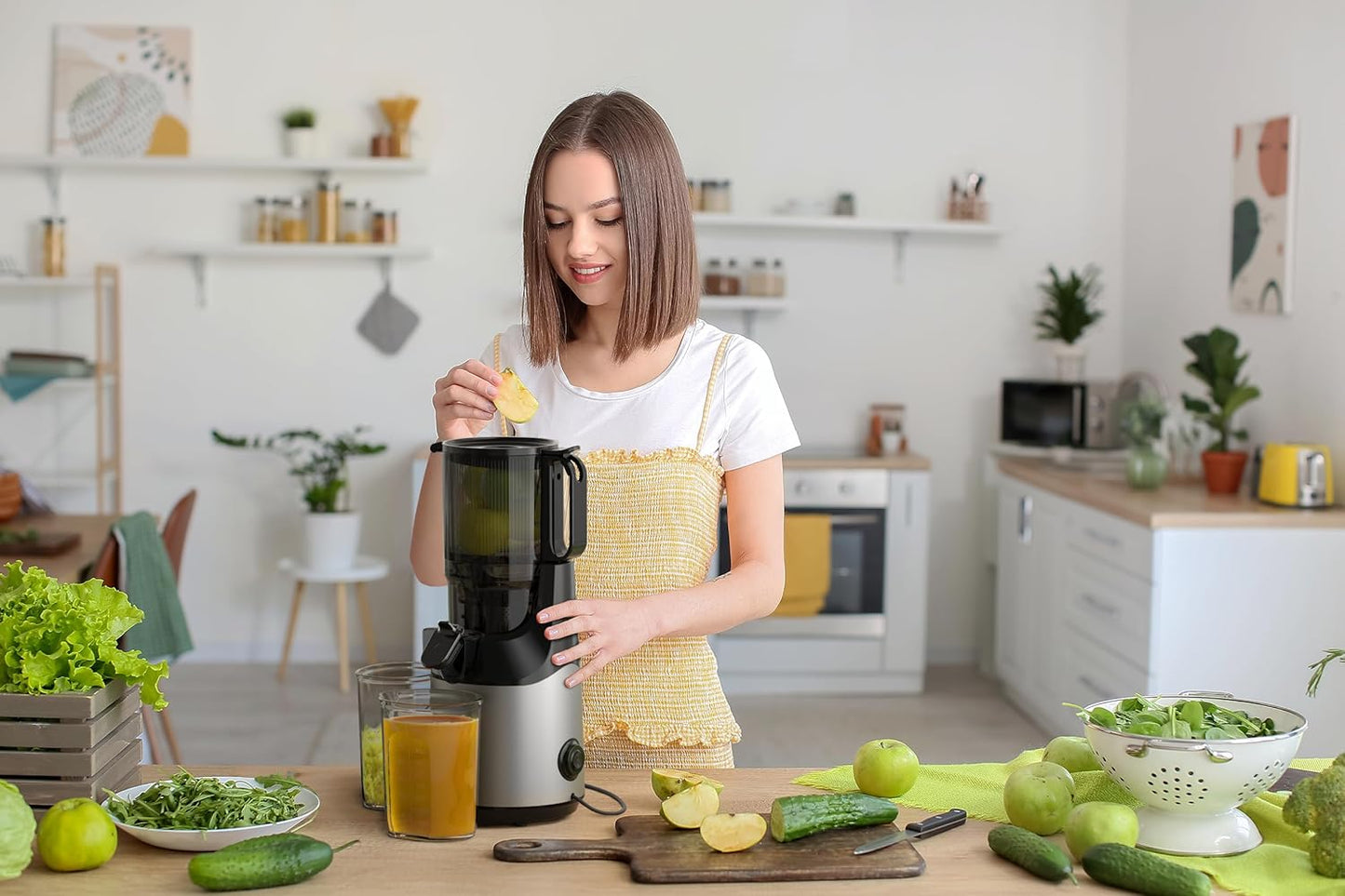 Slow Juicer Entsafter mit grosser Öffnung (300 Watt), ES-01P