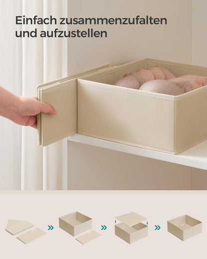 12-teiliges Schubladen Organizer Set, 12er Set Sandbeige