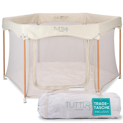 Faltbarer Baby-Laufstall, Ecru