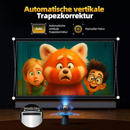 Mini Beamer PR08 mit Auto Keystone, PR08