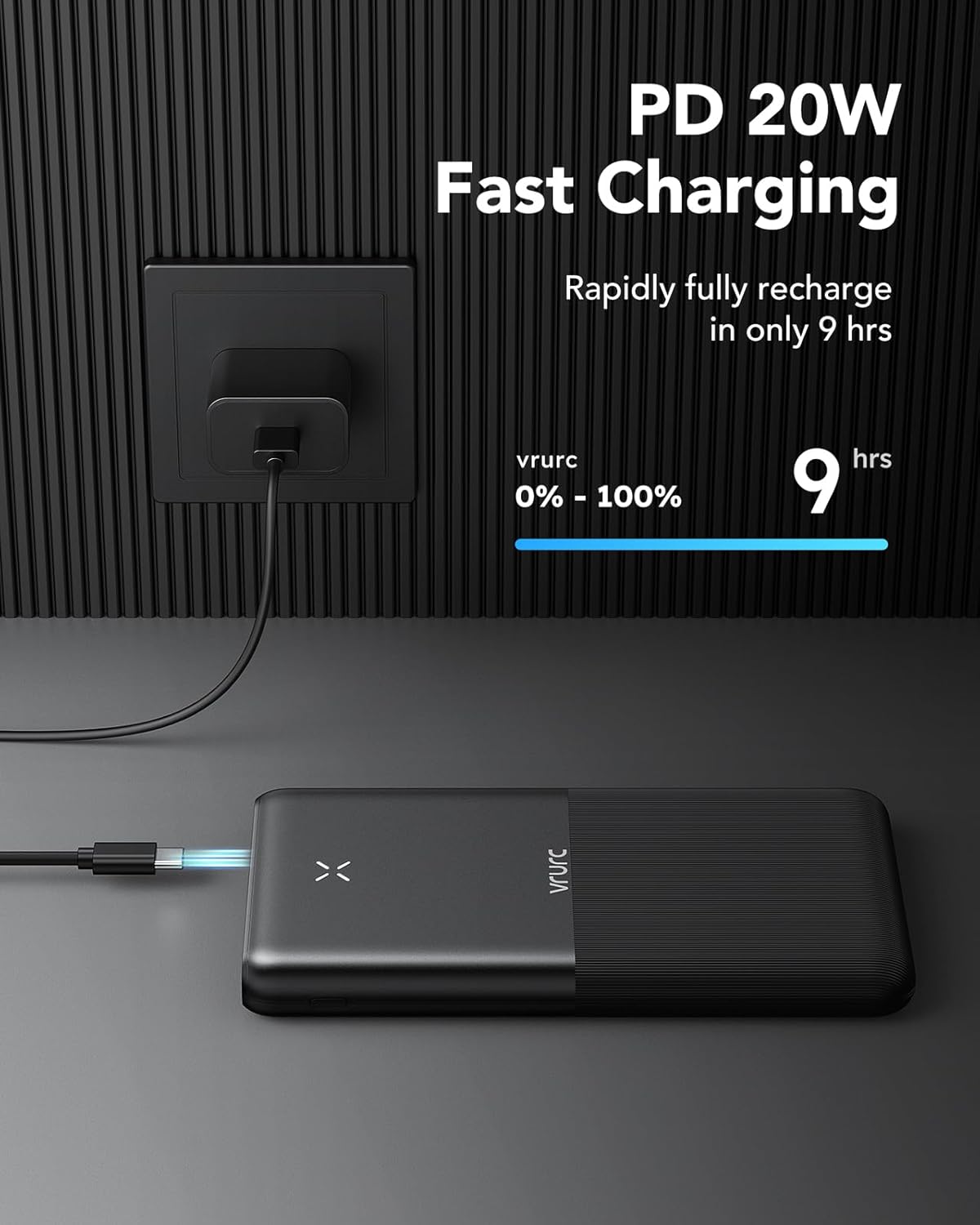 Powerbank 30000mAh, 22.5W, 4 Ausgänge, 3 Eingänge