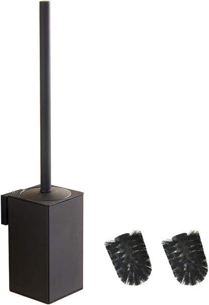 Toilettenbürste mit Wandhalterung, Schwarz