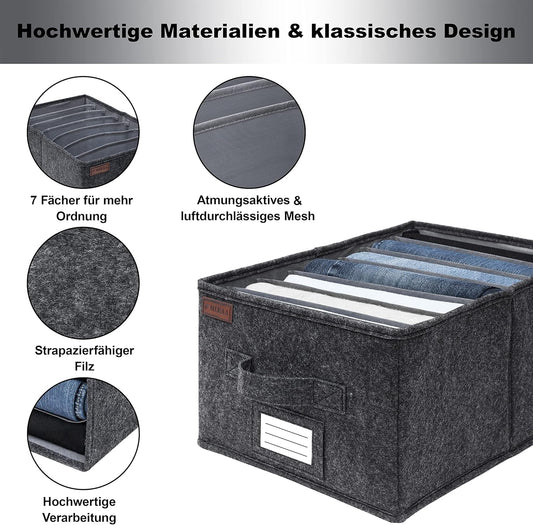 2er-Set Kleiderschrank-Organizer, Kleiderschrank Organizer, 2er-Set, L